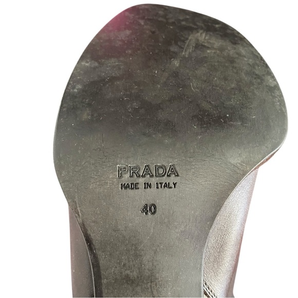 Vintage Rare 1999 Prada Brown Leather Harness Boots Size EU 40/US 9.5 - Picture 11 of 12